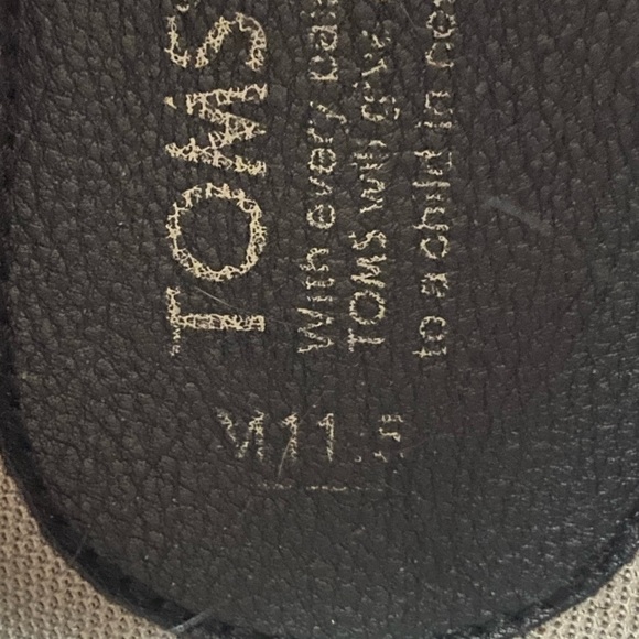 Toms Leather Shoes Size 11,5 Color Black - Picture 5 of 10